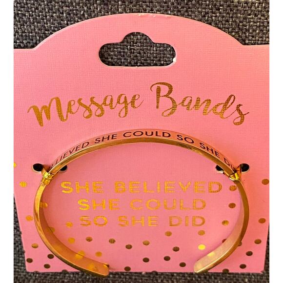 She Believed She Could So She Did Message Band - Picture 2 of 3